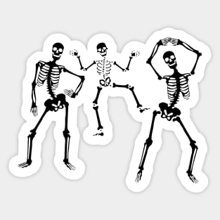 Dancing Skeletons Sticker